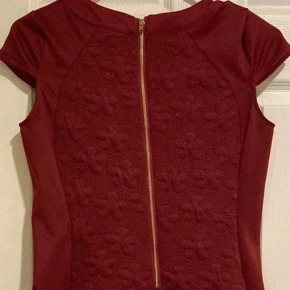 Blush by us Angels Girl’s Mini Dress Maroon Glitter Fabric Sz. 16 (No Belt) - Picture 10 of 10